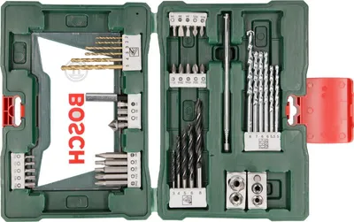 Produktbild von V-Line TiN-Bohrer- und Bit-Set, 48-teilig, mit Magnetstab und Kegelsenker