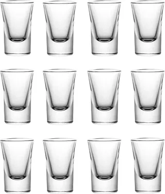 Produktbild von 144er Set Schnapsgläser 2cl 20ml 35ml Shotgläser Pinnchen Shots Tequila Glas Vodka Schnaps Stamper