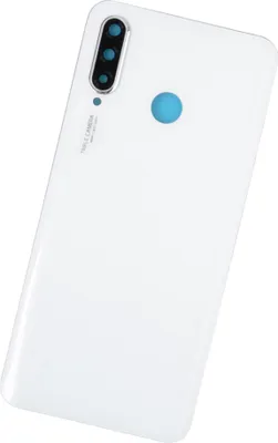 Produktbild von Für Huawei P30 Lite White Weiss MAR-L01A Akkudeckel BackCover Kameralinse Kleber