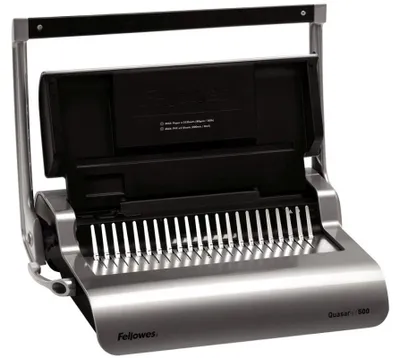Produktbild von Fellowes Plastikbindegerät Quasar +500 dunkelgrau glänzend
