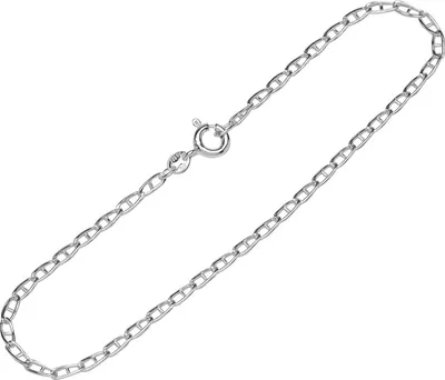 Produktbild von Armband 925 Sterling Silber 19cm Steg Langpanzerkette gedrückt Damen Armkette