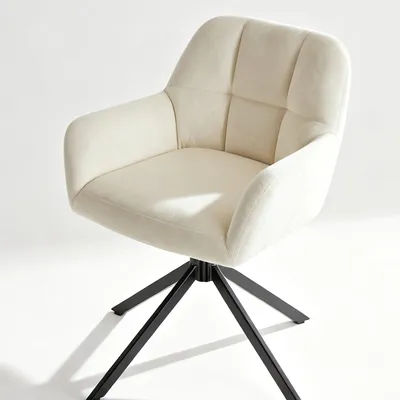Produktbild von Esszimmerstuhl mit Armlehnen, bequemer Sitzfläche und modernem Design für Küche und Wohnzimmer