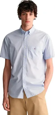Produktbild von Gant Reg Poplin Kurzarmhemd Blau L Herren Blau L