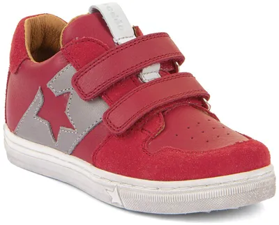 Produktbild von Froddo Kinder Sneaker Dolvy Rot EU 25 Halbschuh aus Naturleder mit 2-fach Klettverschluss