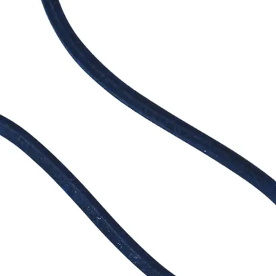 Produktbild von 2mm Lederschnur Lederkette aus Leder in marineblau-Farbe Lederschmuck, 100cm