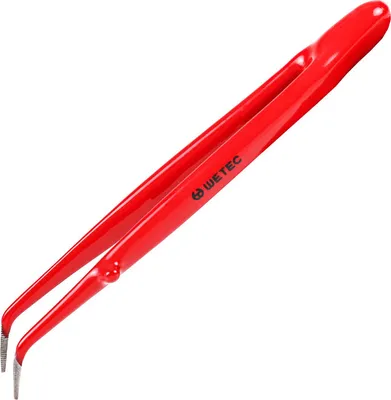 Produktbild von WETEC Pinzette, 1.000 V, abgewinkelt, 150 mm (Präzisionspinzette Zange)