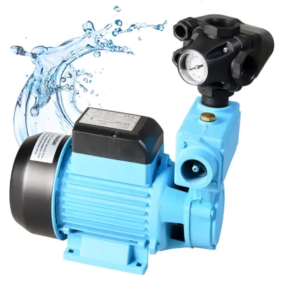Produktbild von Wasserpumpe WZP 750 mit Moderne Druckschalter zum Tank - Gartenpumpe (750W 3000l/h Förderhöhe 55m) - Gußeisen - Pumpensteuerung Druckwächter