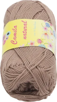 Obrázok produktu pre Priadza CAMILA prírodná - 50g / 125 m - Cappuccino