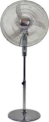 Image de DCG Eltronic VE1675 Ventilateur sur pied chrome 3 vitesses réglable en hauteur