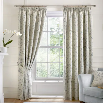 Obrázek produktu pro Záclony Jacquard s vertikálními záhyby, podšívka, rozměry 17 x 183 cm, motiv: kachna