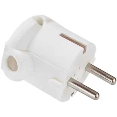 Produktbild von Bachmann Schutzkontakt Winkelstecker weiß, 911272