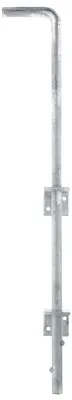 Image de Alberts 211080 Vanne de sol, galvanisée à chaud, boulon Ø 16 mm, 600 mm, distance boulon - porte 40 mm, jeu de 2 pièces