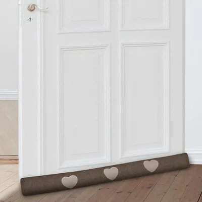Produktbild von Famanu Türdichtung 90 cm - Schwere Türdichtung als Windstopper für Türen und Fenster, Braun