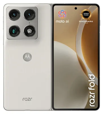 Produktbild von Motorola razr fold, 20,6 cm (8.09"), 16 GB, 512 GB, 50 MP, Android 16.0, Weiß