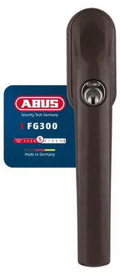 Produktbild von ABUS Fenstergriff abschließbar FG300, gleichschließend AL0145, braun, 37374