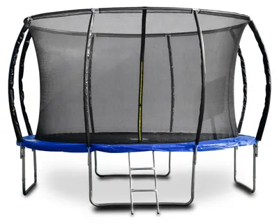 Zdjęcie produktu dla Trampolina G21 SpaceJump, 366 cm, niebieska, z siatką zabezpieczającą + drabinka gratis