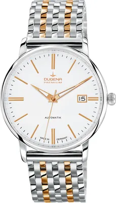 Produktbild von Dugena 7090191 Herren-Armbanduhr, Edelstahl-Gehäuse, Metall-Armband