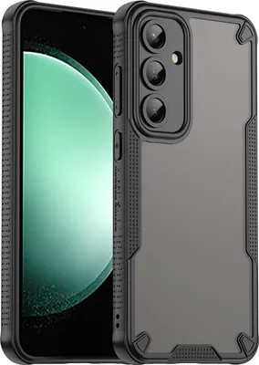 Immagine prodotto di Custodia per Samsung Galaxy S24 FE - Cover posteriore Phonesta Shockproof Armor Semi-Trasparente - Nero