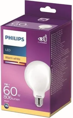 Immagine prodotto di Philips LED bulb Equivalent 60W E27 Warm white non-dimmable. glass