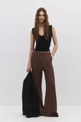Produktbild von Bequeme Hose mit Struktur, Brown, S