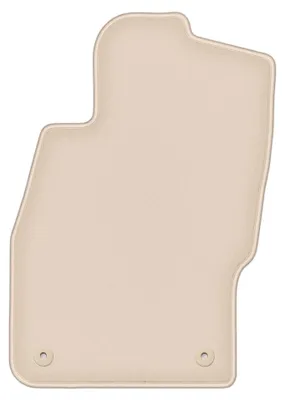 Image de Tapis conducteur en moquette pour Opel Corsa D 2006-2015 (à hayon) – 1 pièce, beige, sur mesure – Wielganizator FORTUNA