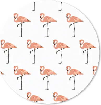 Produktbild von MuchoWow® Mauspad Mousepad Muster - Vogel - Flamingo 50x50 cm - Mousepads - Maus Mat - Pad - Mausunterlage - Vinyl