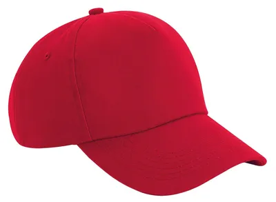 Produktbild von Beechfield - "Authentic" Kappe 5 Segmente für Herren/Damen Uni FK1214 (Einheitsgröße) (Rot)