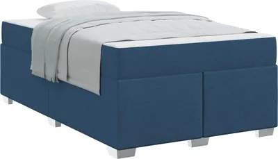Obrázok produktu pre Rám postele s matracmi Modrá 120 x 190 cm látka