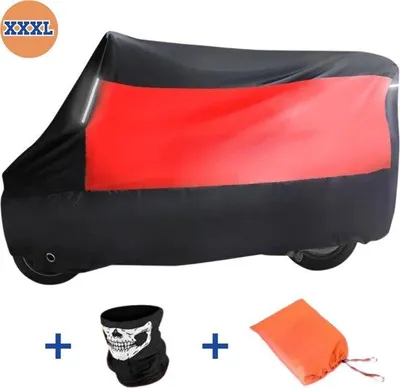 Zdjęcie produktu dla Wodoodporny pokrowiec na rower do użytku na zewnątrz – rozmiar XL – 295 x 110 x 140 cm – kolor czerwony
