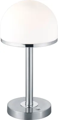 Produktbild von Trio Berlin Tischleuchte LED Metall/Glas Nickel matt/Weiß Dimmbar