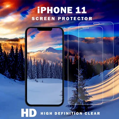 Obrázok produktu pre 2-balenie iPhone 11 Ochranné sklo na displej - Tvrdené sklo 9H - Super kvalita 3D