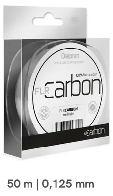 Produktbild von 50 m Fluorocarbon Vorfach Schnur 0,125 mm 2,8lbs