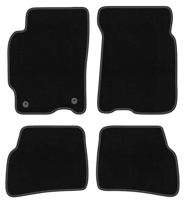 Productafbeelding van Velours automatten voor Mazda 626 V GF 1997-2002 (stationwagen/liftback/sedan) – 4-delig, zwart, op maat – Wielganizator BASIC