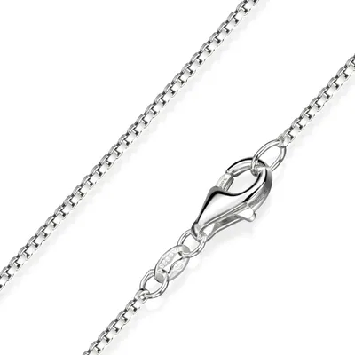 Produktbild von MATERIA Venezianerkette Silber 925 diamantiert - 1mm Halskette Damen Silber in 40 45 50 60 70 cm #K46