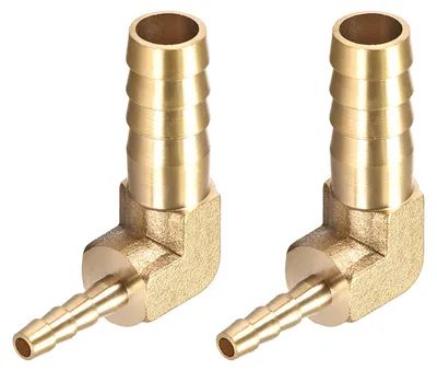 L-förmiger Messing-Barb-Fitting 10x4mm, 2 Stück