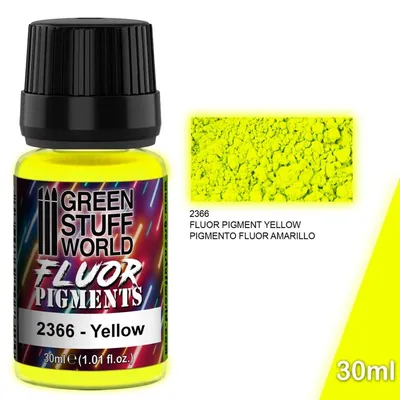 Produktbild von Green Stuff World GSW2366 - Pigment Fluor Yellow 30 ml  - Neu