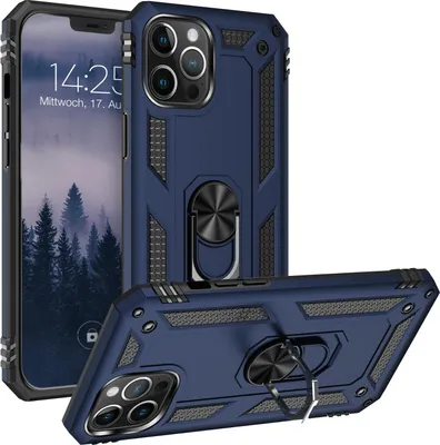 Produktbild von Armor Outdoor Handyhülle für Apple iPhone 12 Pro Max Handy Panzer Case Cover Schutzhülle Farbe: Blau