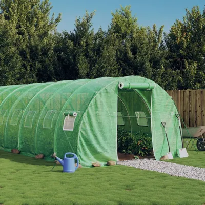 Immagine prodotto di The Living Store Serra con struttura in acciaio Verde 66 m² 22x3x2 m