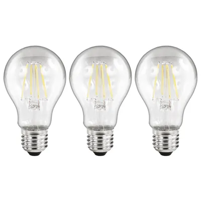 Produktbild von LED Filament Set McShine 3x Glühlampe E27 4W 470lm warmweiß klar
