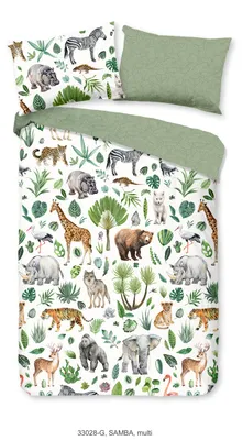 Produktbild von Duvet cover Good Morning 100x135 + 1* 40x60 cm - african animals/ big five