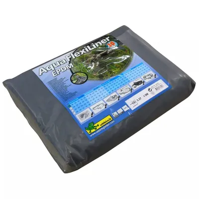 Produktbild von Ubbink AQUAFLEXILINER - Teichfolie - EPDM, als Fertigmaß, gefalten, Profil, Stärke 0,6mm - 3,37 x 5,00 m