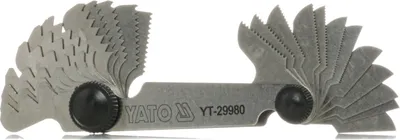 Produktbild von Yato YT-29980, Radius gauge, 1,1.25,1.5,1.75,2,2.5,3,3.5,4,4.5,5,5.5,6 mm, Stahl, 1 Stück(e)
