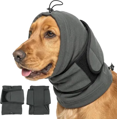Productafbeelding van Hondenschaal, verstelbaar, met trekriemen, geschikt voor verzorging en drogen, oorbescherming voor honden