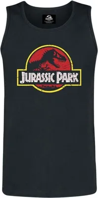 Produktbild von Jurassic Park Tank-Top Herren Classic Logo schwarz XXL