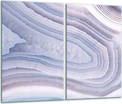 Image de Plaques de recouvrement pour cuisinière 2 pièces 30x52 Couverture de plaque vitrocéramique verre marbre