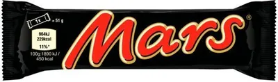 Obrázek produktu pro Mléčná čokoládová tyčinka Mars plněná cukrovým krémem a karamelem 51g