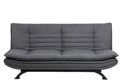 Produktbild von Fanny sofa rozkładana ciemny szary, czarny metal.