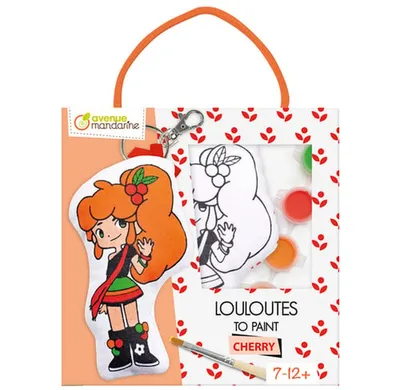 Obrázek produktu pro Avenue Mandarine „Louloutes“ – látková panenka na klíče „Cherry“ k vlastní výrobě