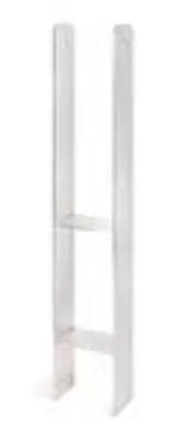 Obrázek produktu pro Alberts 2 x H-Pfostenträger, Edelstahl, 91x600 mm, Materialstärke 4 mm, Tiefe 60 mm, zum Einbetonieren