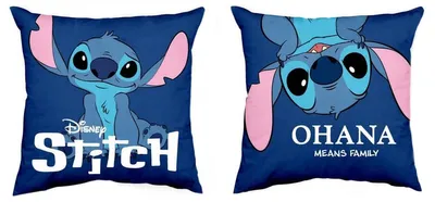 Productafbeelding van Disney Stitch Ohana Kussen, blauw, één maat